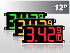 12 Gas Price LED Signs