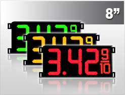 8 Gas Price LED Signs