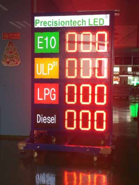 Real Photo of Gas LED Signs