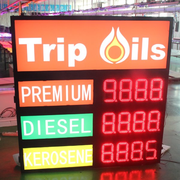 Real Photo of Gas LED Signs